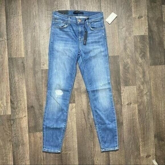 J Brand Denim - J Brand Collison Distressed Blue Mid Rise Jeans Size 26